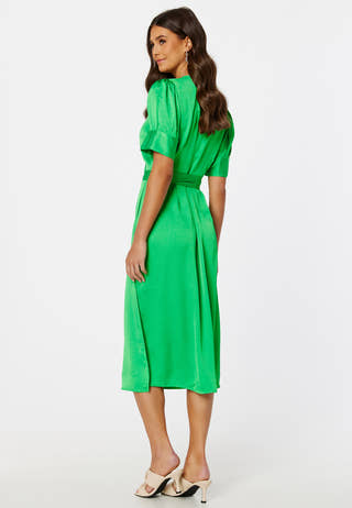 Naria S/S Wrap Midi Dress