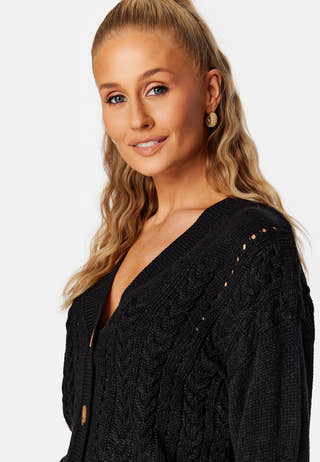 Oa L/S Cable Knit Cardigan