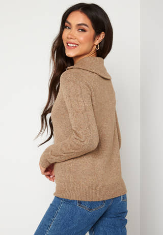 Oaly L/S Zipper Top