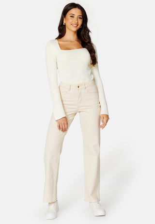 Popsa Squareneck Knit Top