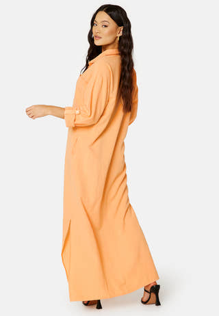 Prisilla L/S Ancle Shirt Dress