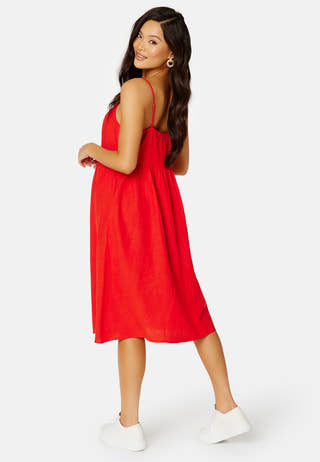 Prisilla S/L Strap Knee Dress