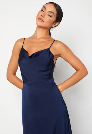 Ravenna S/L Deep Back Ankle Dress