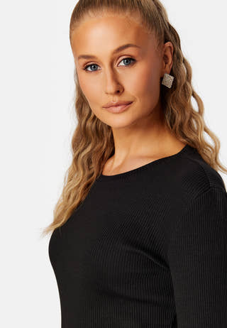 Ribena L/S Slit Midi Dress