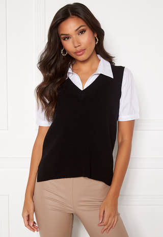 Ril Knit Rib V-Neck Vest
