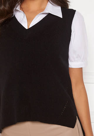 Ril Knit Rib V-Neck Vest