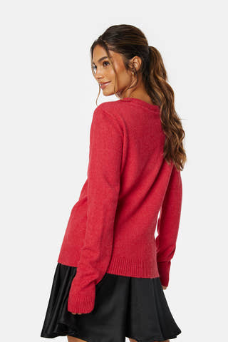 Viril O-neck L/S Knit Top