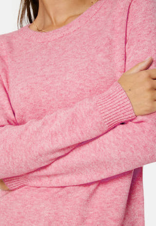 Viril O-neck L/S Knit Top