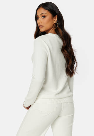 Viril O-neck L/S Knit Top