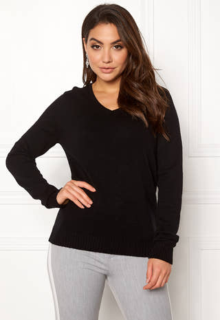 Ril L/S V-neck Knit Top
