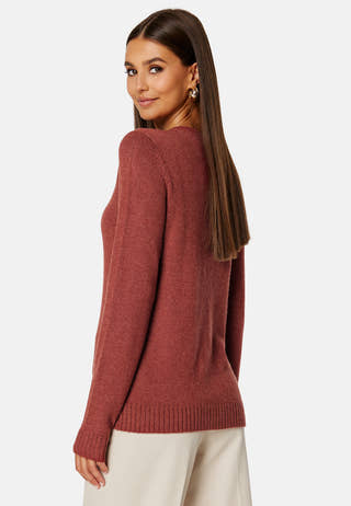 Ril L/S V-neck Knit Top