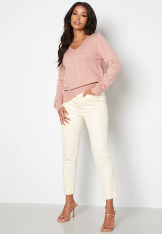 Ril L/S V-neck Knit Top