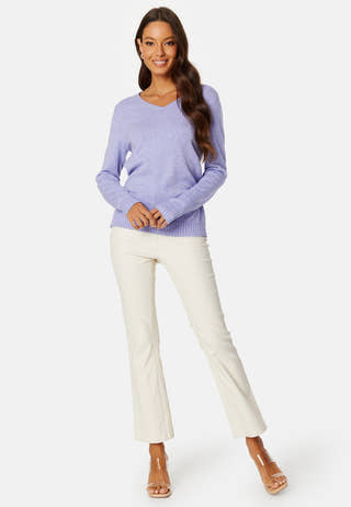 Ril L/S V-neck Knit Top