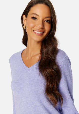 Ril L/S V-neck Knit Top