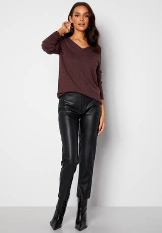 Ril L/S V-neck Knit Top