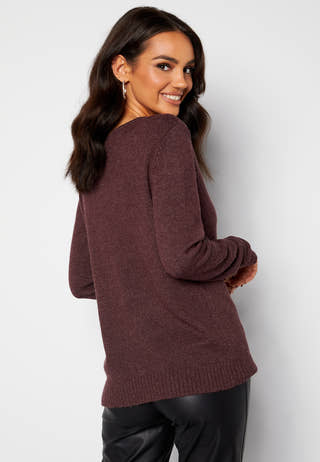 Ril L/S V-neck Knit Top