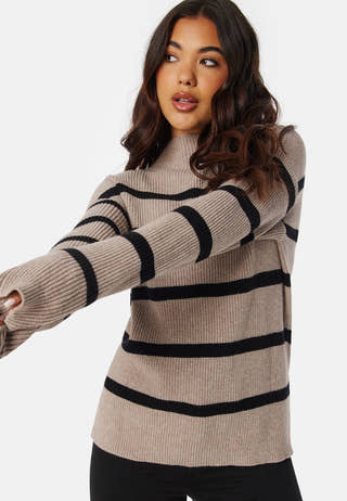 Viril Mockneck L/S Knit Rib Top