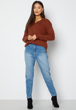 Ril Oversize V-Neck Knit Top