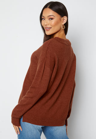 Ril Oversize V-Neck Knit Top