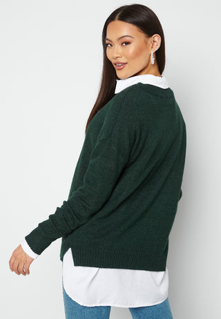 Ril Oversize V-Neck Knit Top