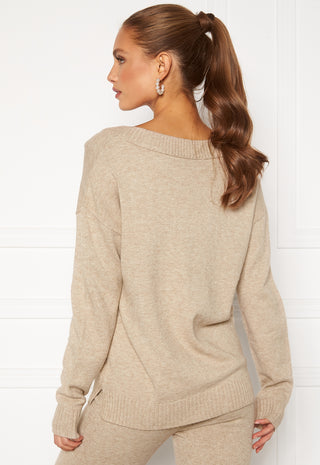 Ril Oversize V-Neck Knit Top