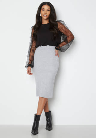 Ril Pencil HW Knit Skirt