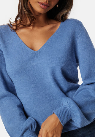 Ril Rev V-Neck L/S Top