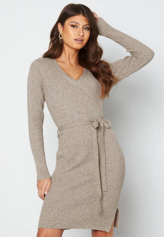 Ril Wrap L/S Knit Dress