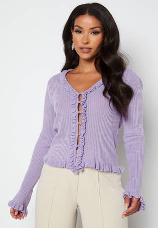 Salli V-Neck Frill Cardigan