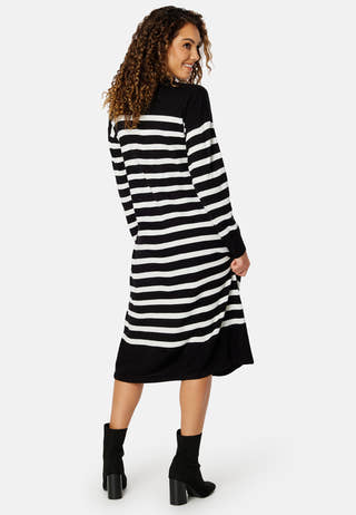 Stripi Funnelneck Knit Dress