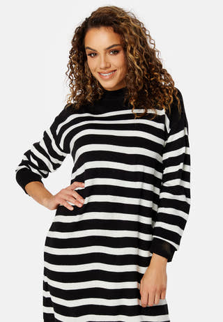 Stripi Funnelneck Knit Dress