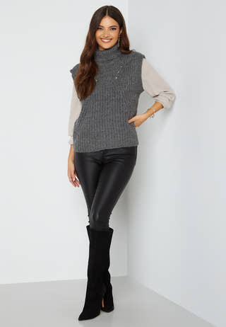 Suba Rollneck Knit Vest