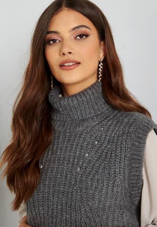 Suba Rollneck Knit Vest