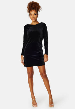 Velvo Deep Back L/S Dress