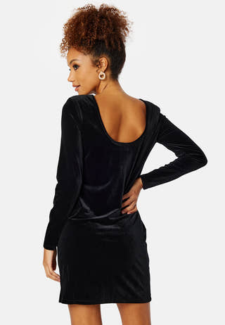 Velvo Deep Back L/S Dress