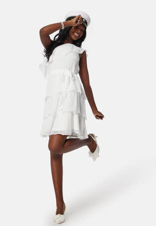 Viabbelone flounce short dress