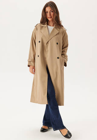 Viaddison L/S LONG TRENCHCOAT