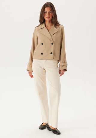 Viaddison L/S SHORT TRENCHCOAT