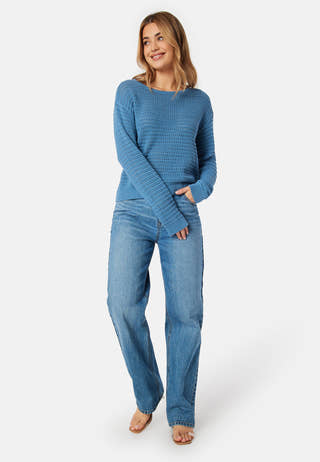 Vibellisina Boatneck L/S Knit Top