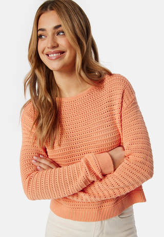 Vibellisina Boatneck L/S Knit Top