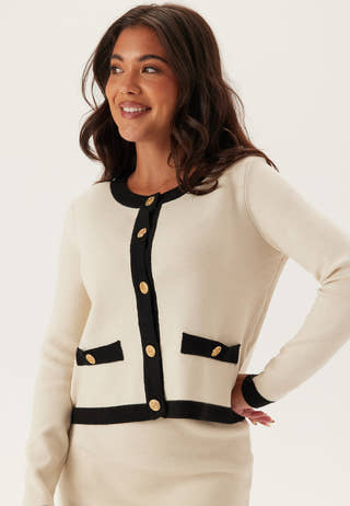 Vicassie L/S TWILL KNIT CARDIG