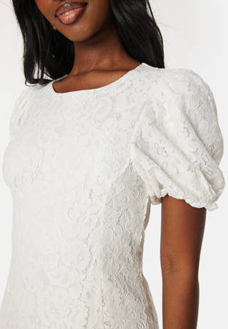 Vicava O-neck S/S Lace short dress