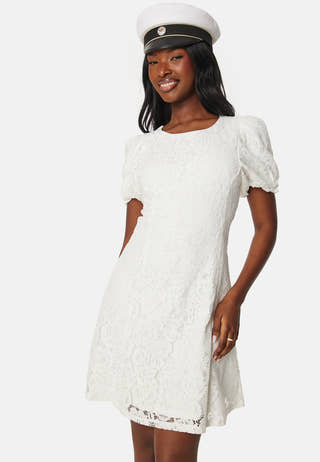 Vicava O-neck S/S Lace short dress