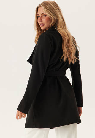 Vicooley Collar Belt Coat