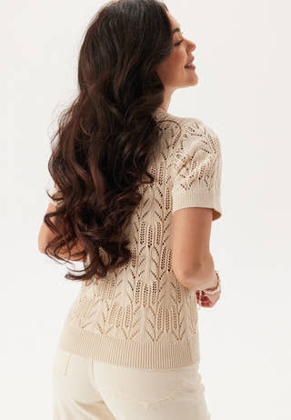 Vicotti S/S O-NECK KNIT TOP -