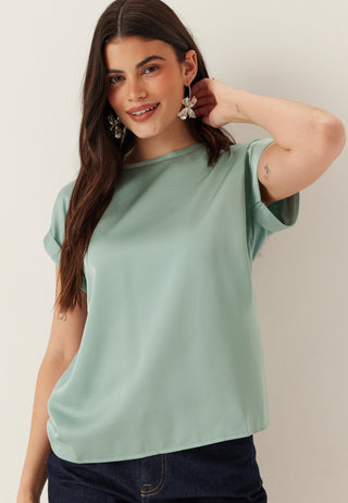 Viellette S/S Satin Top