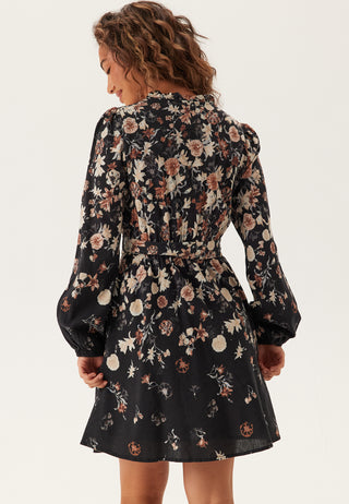 Vielma O-neck L/S SHORT DRESS