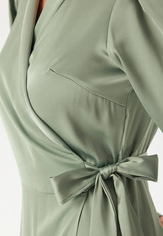 Vienna Ravenna L/S Ankle Wrap Dress