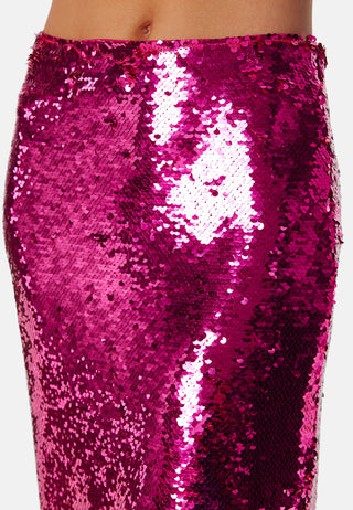 Vietta midi sequin skirt