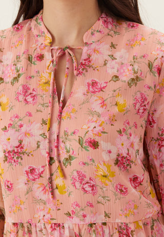 Vifalia L/S TIE V-NECK DRESS